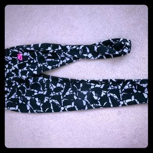 Black and white camouflage pants